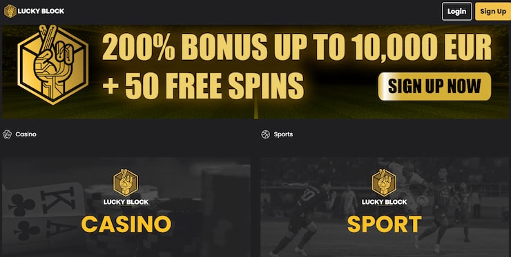 Lucky Block casino utan registrering