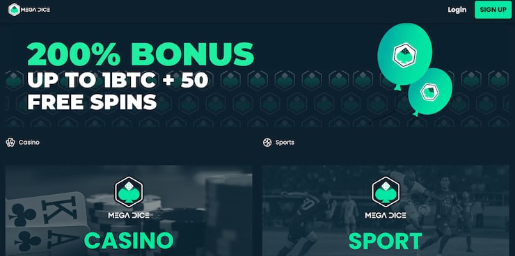 Mega Dice casino bonus utan svensk licens