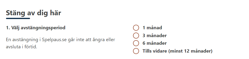 spelpaus hur man slutar spela 1